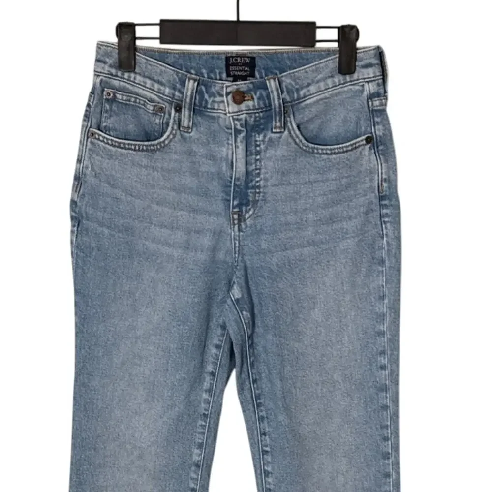 J. Crew Essential Straight Jean in‎ All-Day Stretch Marin Wash Size 25